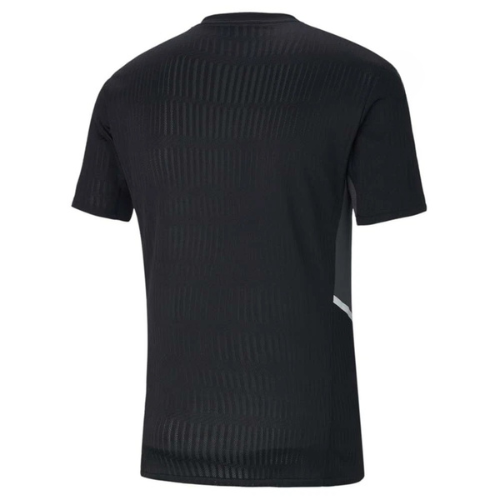 Classic plain Black soccer jersey with clean minimalist design