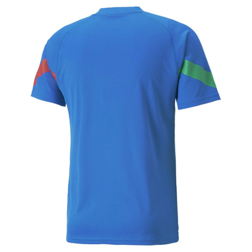 Classic plain All Blue soccer jersey with clean minimalist design