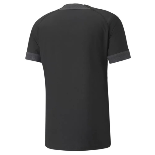 Classic plain All Black soccer jersey with clean minimalist design