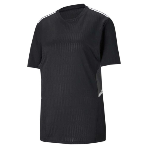Classic plain Black soccer jersey with clean minimalist design